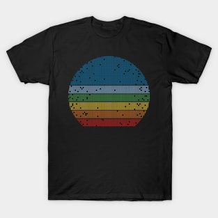 Retro Pixel Sunset T-Shirt